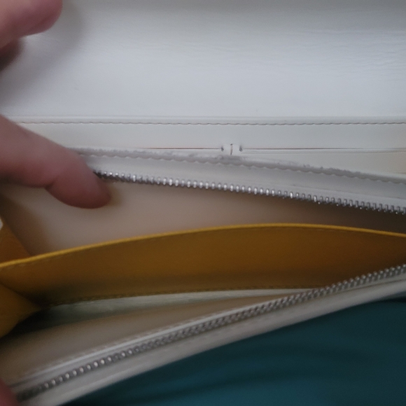 GOYARD White APM Varenne Long Wallet with Cross body Chain/Strap +Box Authentic - Picture 8 of 16